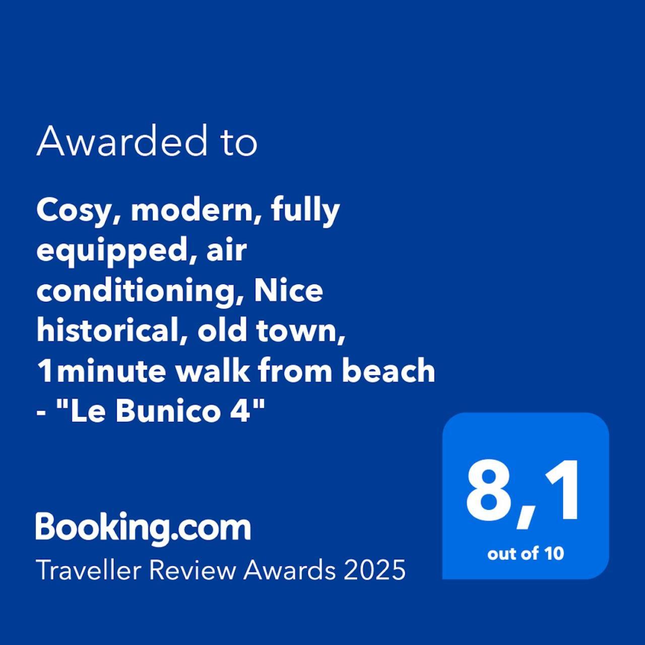 Cosy, Modern, Fully Equipped, Air Conditioning, Nice Historical, Old Town, 1Minute Walk From Beach - "Le Bunico 4" المظهر الخارجي الصورة